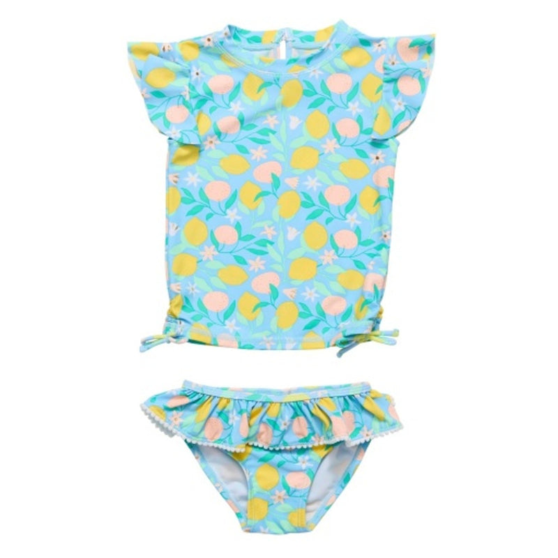 Snapper Rock - Girls Lemon Drops Short Sleeve Ruffle Set