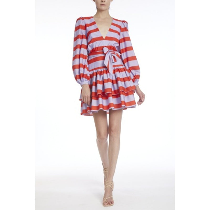 Badgley Mischka - Womens Stripe Tier Short
