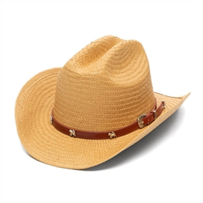 San Diego Hat Company - Kids Straw Cattlemans Crease Cowboy