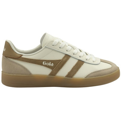 Gola - Womens Viper Leather Sneakers - Off White/Bone/Light Caramel/Gum