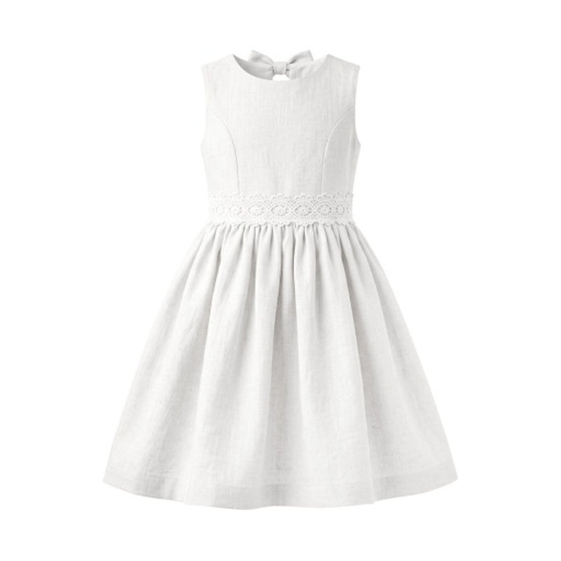 Hope & Henry - Girls Linen Special Occasion Party Dress