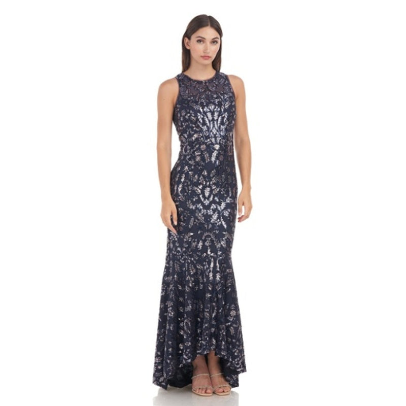 JS Collections - Womens Sloane Halter High Low Gown