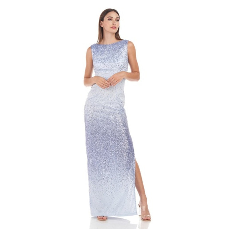JS Collections - Womens Tori Sleeveless Column Gown