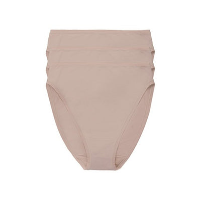 Natori - Womens Bliss Bare Cotton High Cut Brief 3-Pack