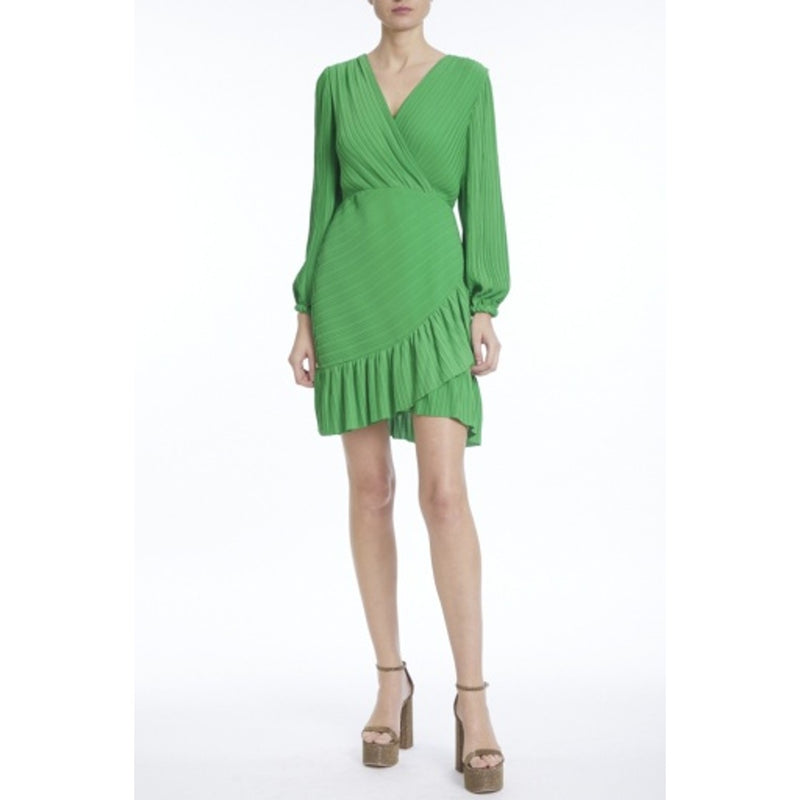 Badgley Mischka - Womens Pleated V Neck