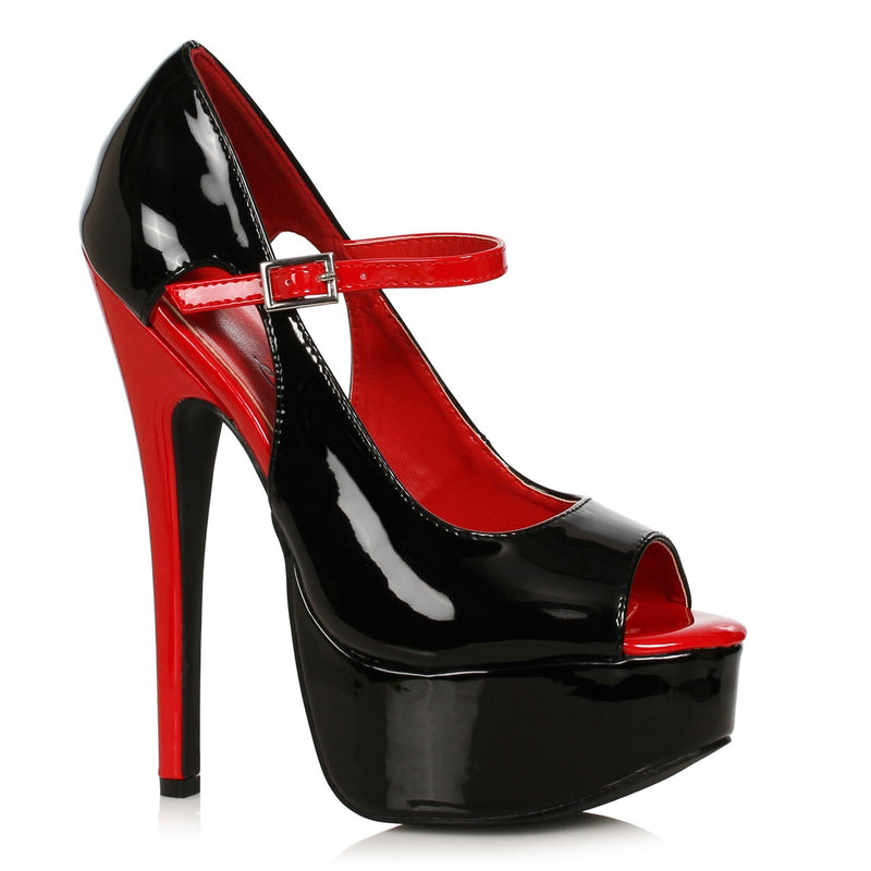Ellie Shoes - 6.5" Stiletto Heel Open Toe Pump