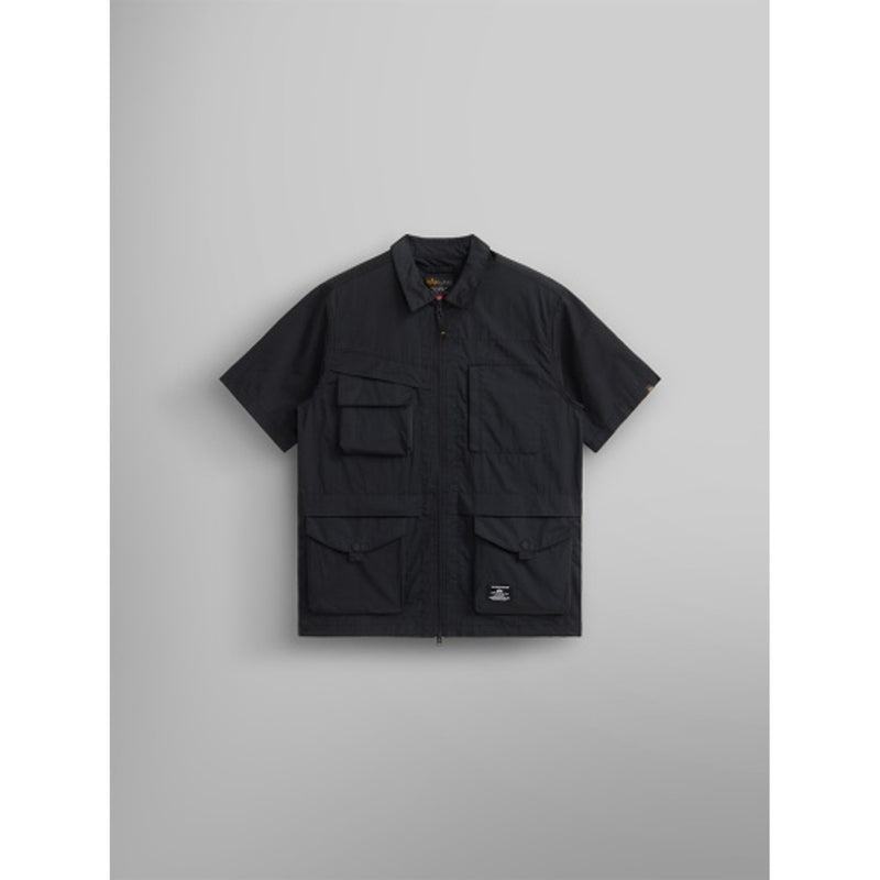 Alpha Industries - Mens Short Sleeve Multi Pocket Zippered Shirt Jacket