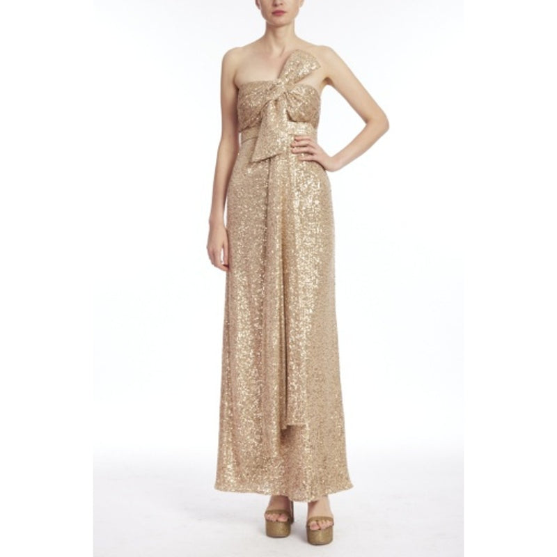 Badgley Mischka - Womens Stplss Sequin Bow