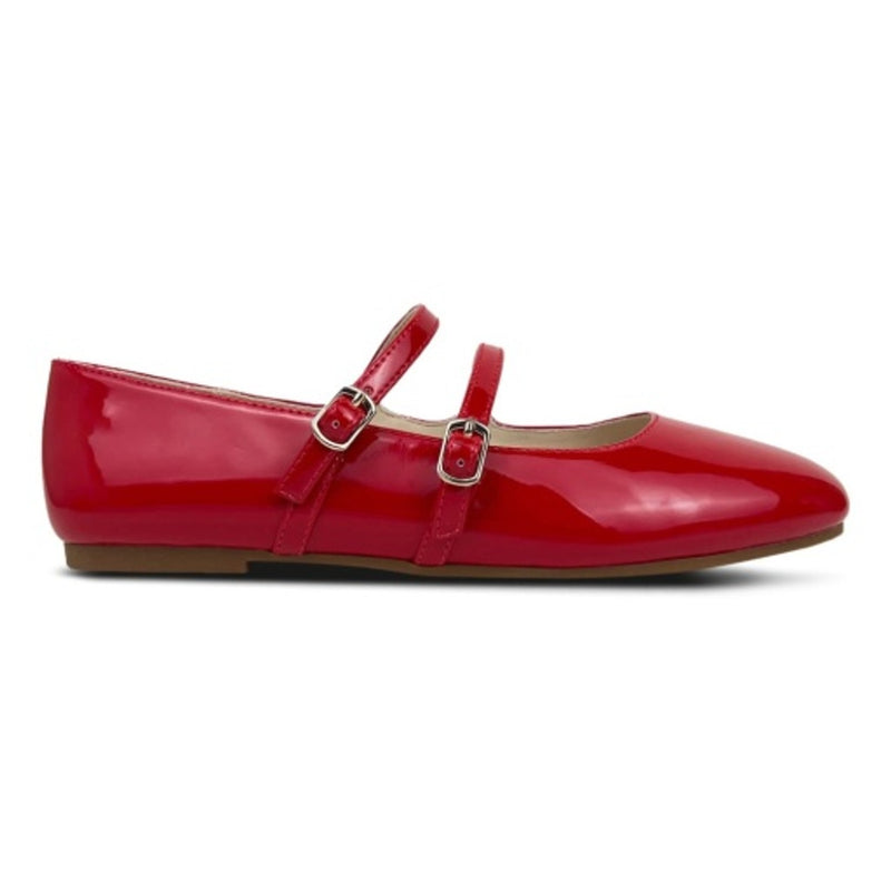 Yosi Samra - Kids Miss Mary Flat in Red Patent Kids