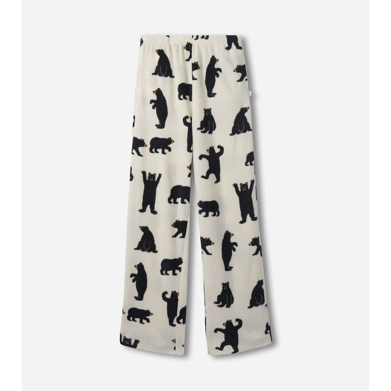 Little Blue House - Unisex Black Bears Adult Polar Pants