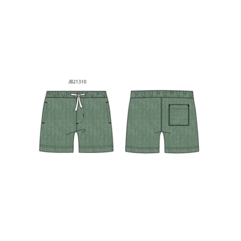 Janie and Jack - Boys K Green Pointelle Po Short Spbk