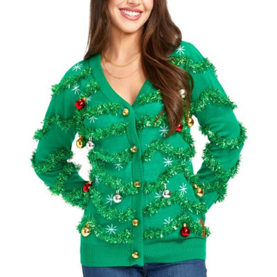 Tipsy Elves - Womens Gaudy Garland Cardigan