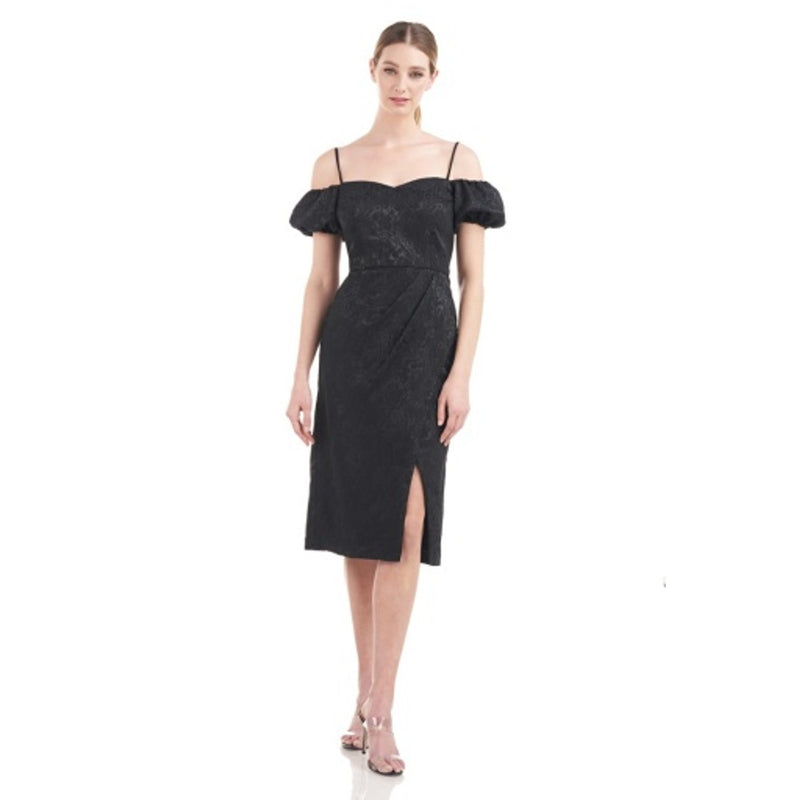 JS Collections - Womens Finley Puff Sleeve Midi Dress
