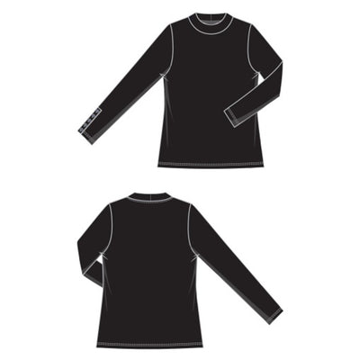 Liverpool Los Angeles - Womens Long Slv Mock Neck Knit Top with Button Detail