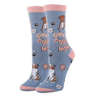 Oooh Yeah - Womens Dog Mom-Womens Crew Socks