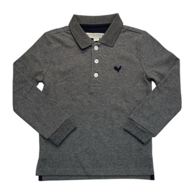 Hope & Henry - Boys Organic Long Sleeve Pique Polo