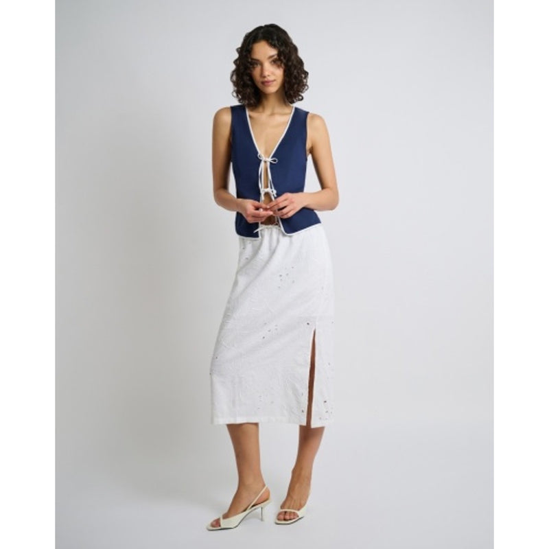 Onia - Womens Air Linen Midi Skirt