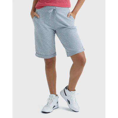 Hanes - Womens French Terry Bermuda Shorts 11