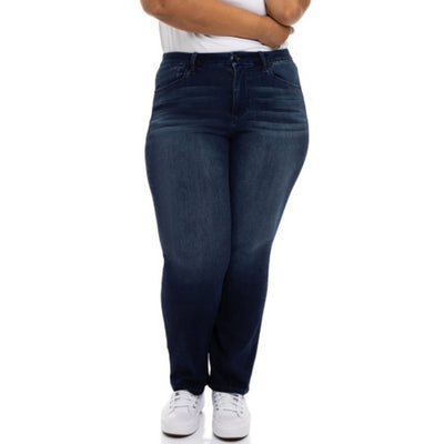 1822 Denim - Womens Plus Size 30" Better Butter Slim Straight