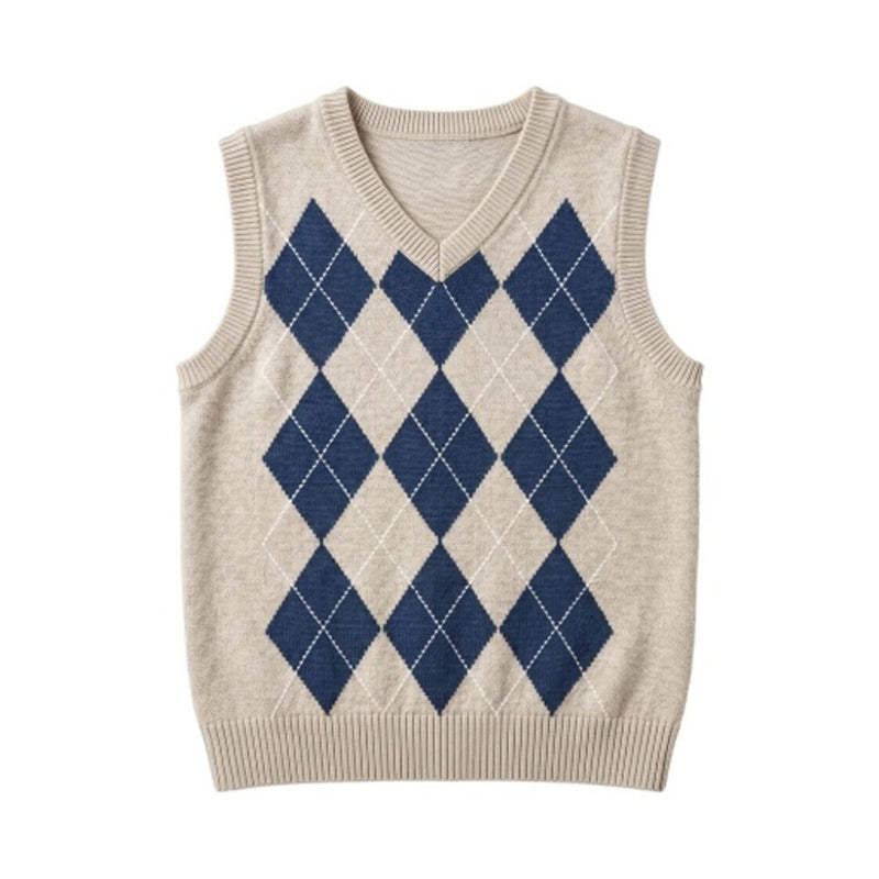 Hope & Henry - Boys Organic Argyle Sweater Vest