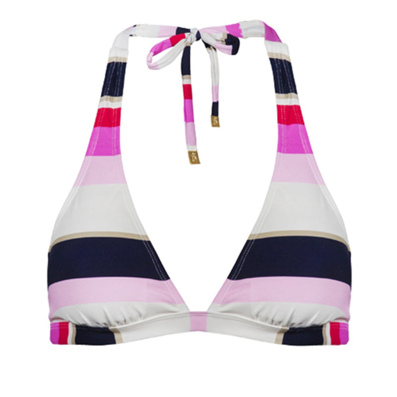 Snapper Rock - Womens Ladies Biscayne Stripe Classic Bikini Top