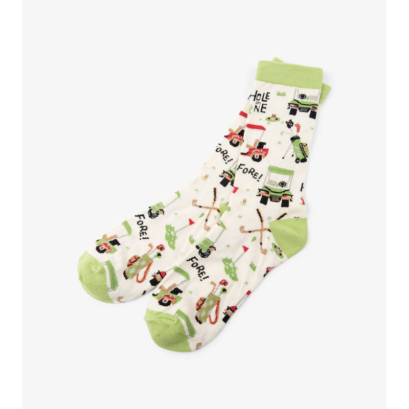 Little Blue House - Golf Mens Crew Socks