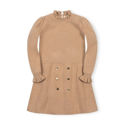 Hope & Henry - Girls Organic Ruffle Edge Sweater Dress