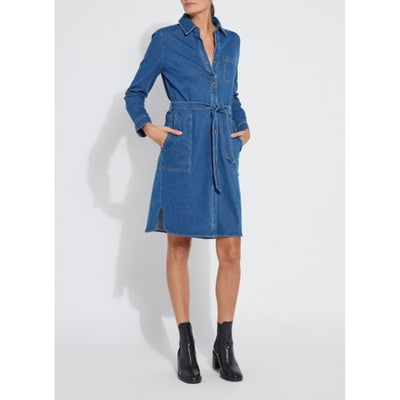 Lysse - Womens Knit Denim Schiffer Dress