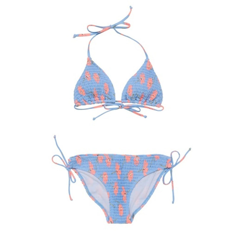 Snapper Rock - Girls Beach Bloom Shirred Triangle Bikini