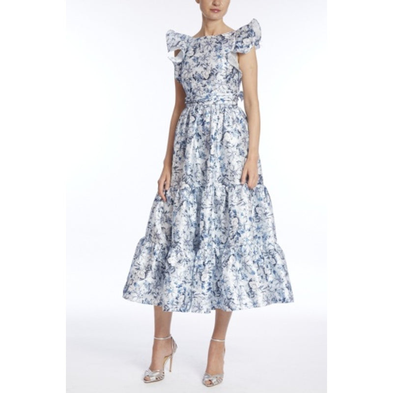 Badgley Mischka - Womens Print Mikado Tier