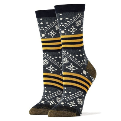 Oooh Yeah - Womens Bamboo Crew Socks Pennsylvania Ave