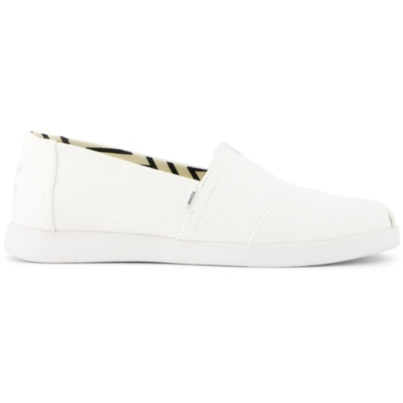 TOMS - Womens Alpargata Plus - White Recycled Cotton Canvas