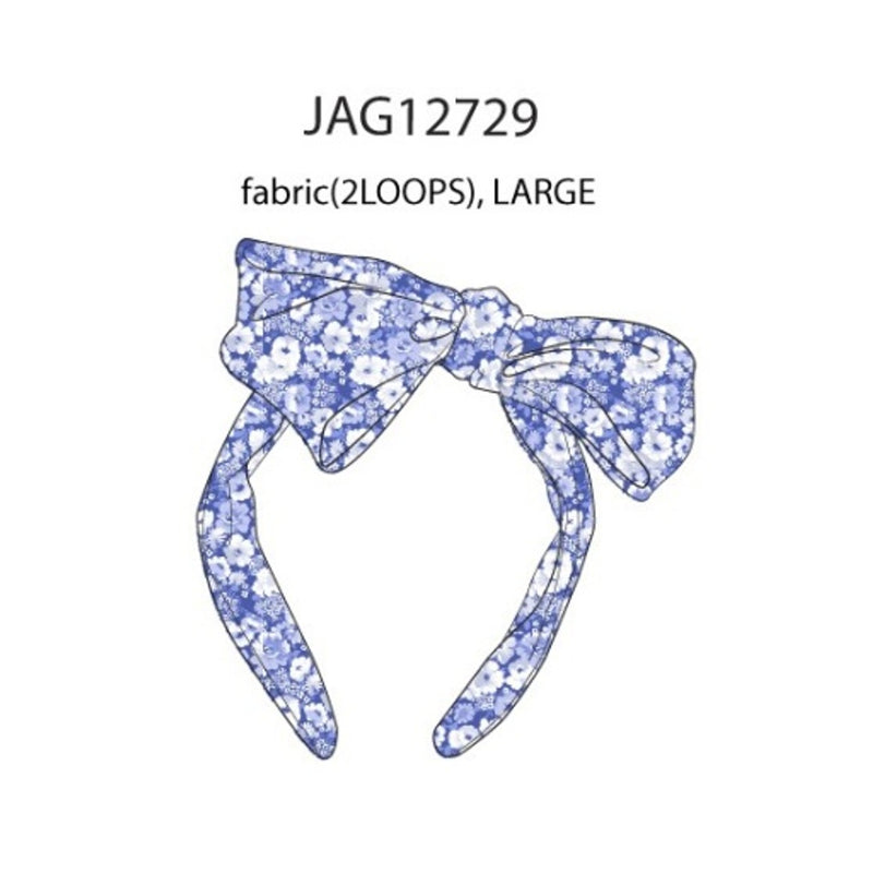 Janie and Jack - Kids G Blu Ditsy Flrl Bow Hb Sp2