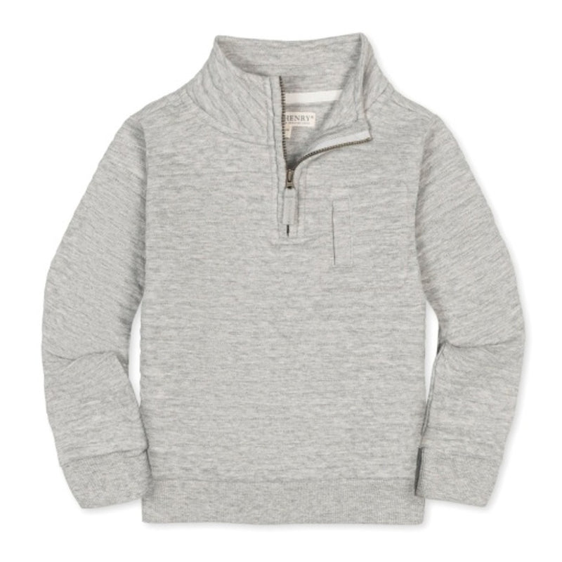 Hope & Henry - Boys Quilted Half Zip with Pocket