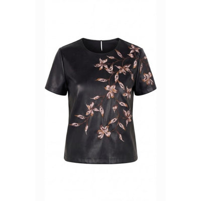 Liverpool Los Angeles - Womens Short Slv Crew Neck Tee with Emb
