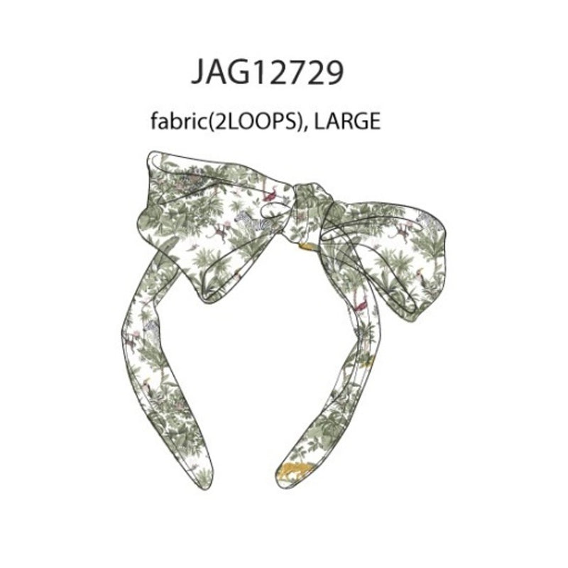 Janie and Jack - Kids G Grn Trop Bow Hb Sm2