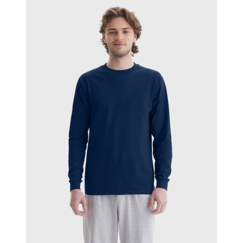 Hanes - Mens Beefy Men's Long Sleeve T-Shirt Cotton