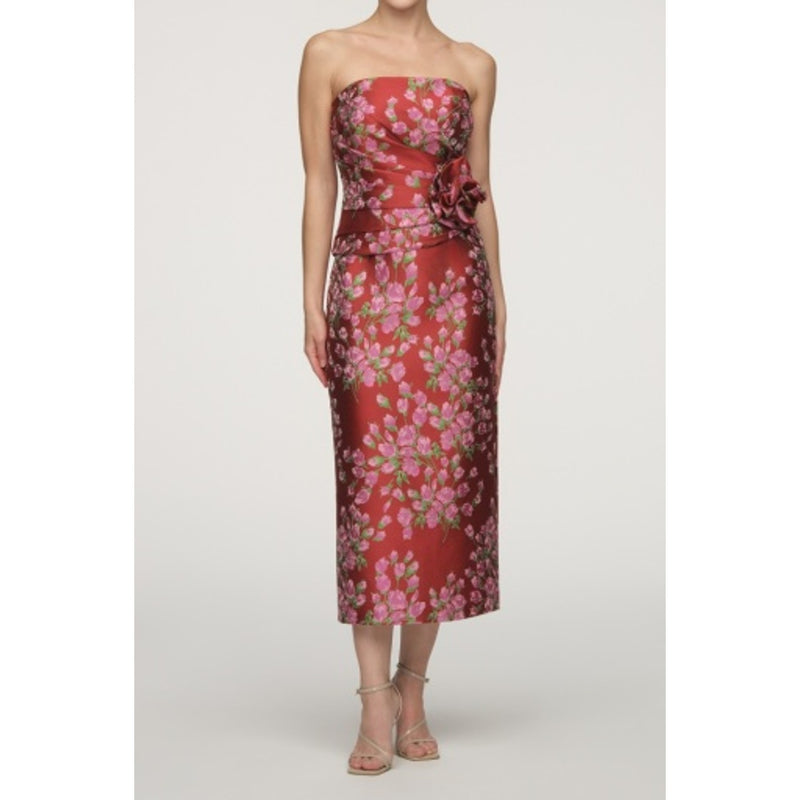JS Collections - Womens Alison Tea Length Cocktail