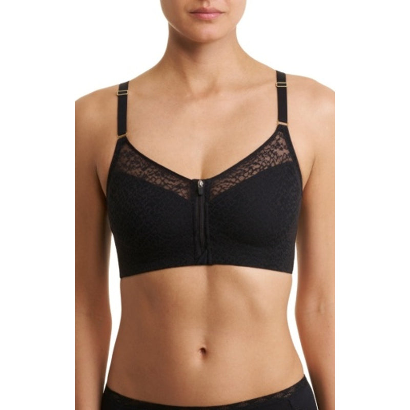 Natori - Womens Pretty Smooth Zip Front Close Pocketed Wireless Bra