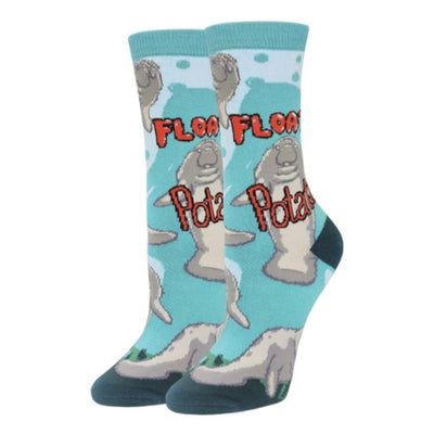 Oooh Yeah - Womens Crew Socks-Floaty Potato