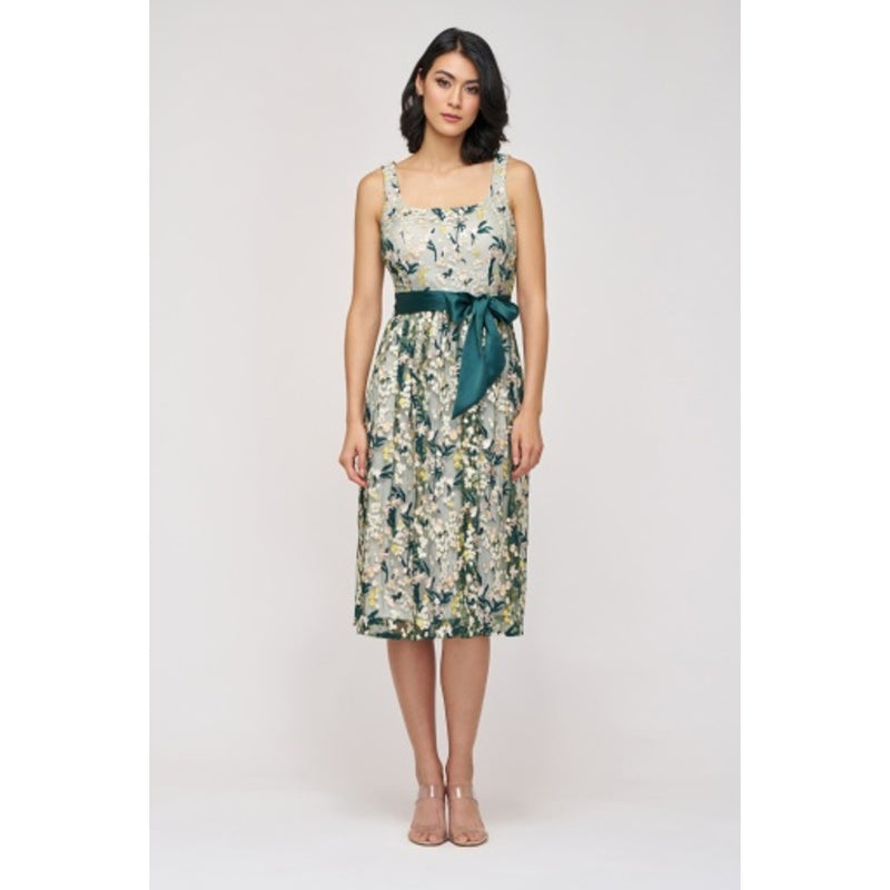 JS Collections - Womens Flora Bow Cocktail Dress