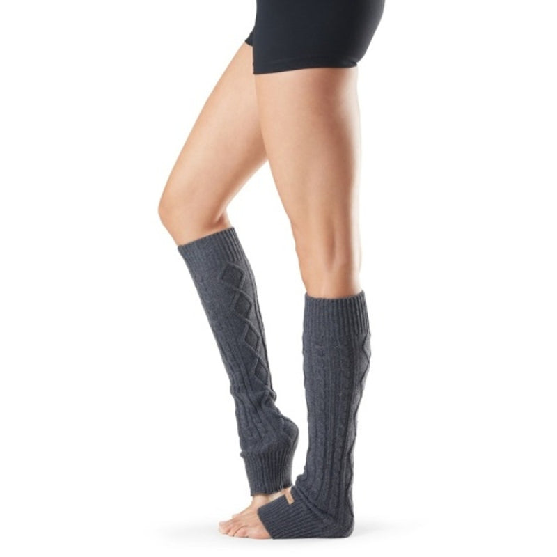 Thirty Three Threads - Unisex Leg Warmers Knee High Chr/Grey