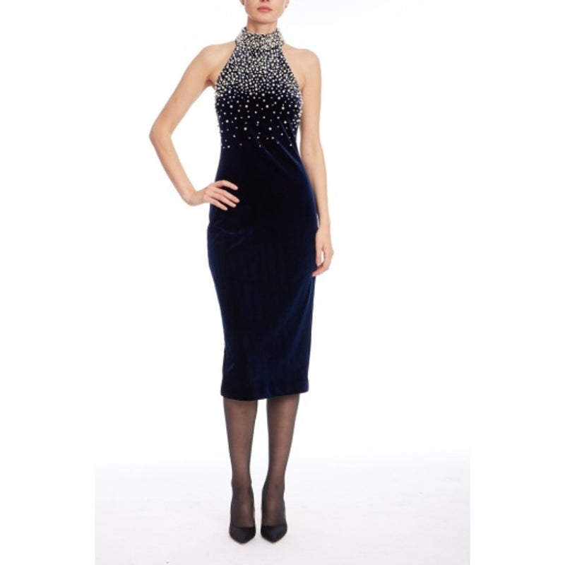 Badgley Mischka - Womens Pearl Racer Mock