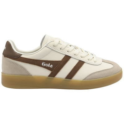 Gola - Womens Viper Leather Sneakers - Off White/Bone/Otter/Gum