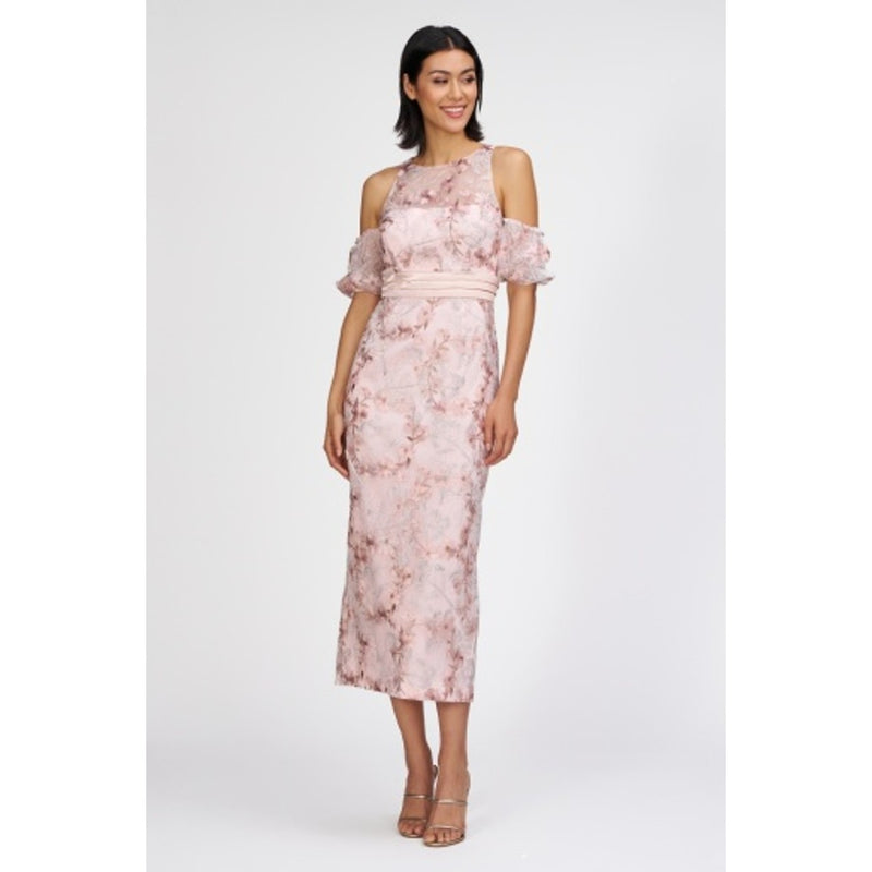 JS Collections - Womens Roxie Tea Length Cocktail