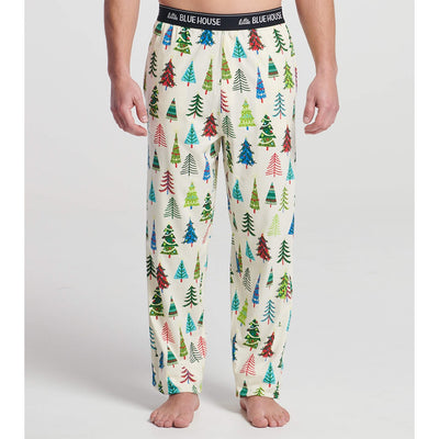 Little Blue House - Christmas Trees Mens Jersey Pajama Pants