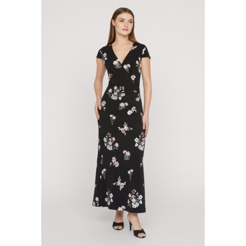 JS Collections - Womens Roxie V-Neck Gown