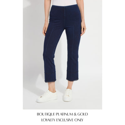 Lysse - Womens Dara Seamed Hem Crop Denim