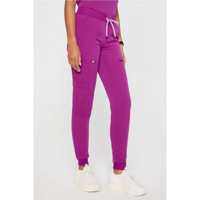 Fabletics - Womens on-Call Scrub Jogger - Berry Blast