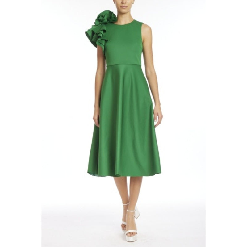 Badgley Mischka - Womens Drape Shld Flounce